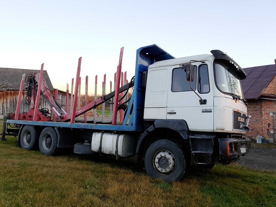 Man 6x4 do drewna, do lasu.