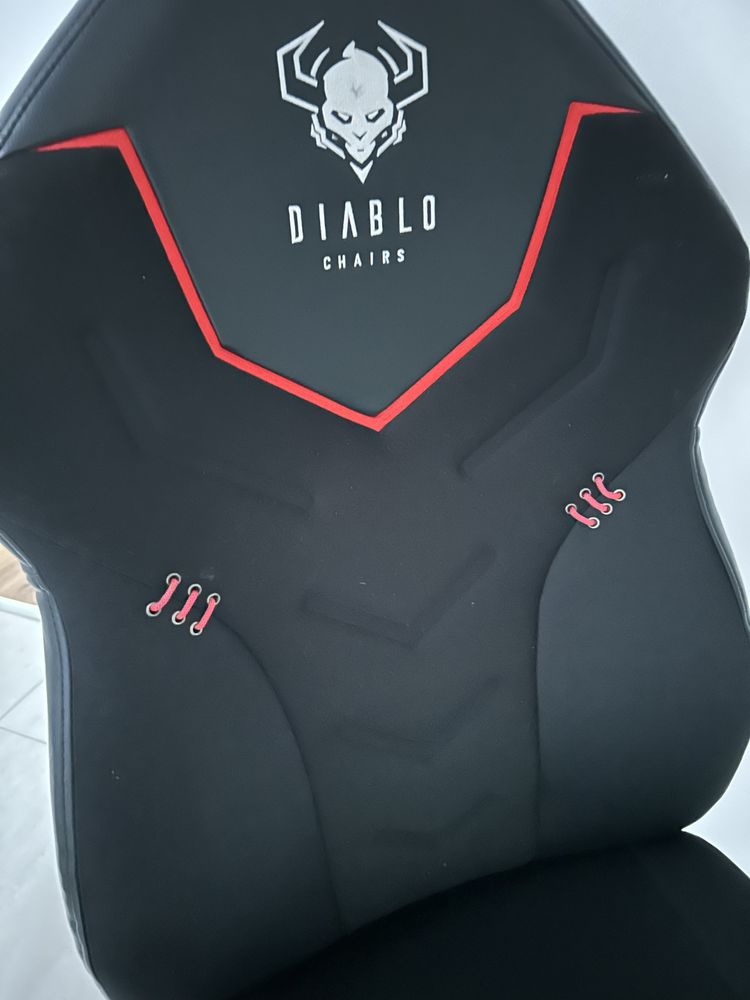 Fotel gamingowy diablo x~gamer biurko duze białe ikea