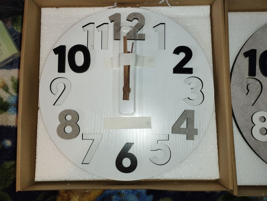 Zegar ścienny 30 cm 3D