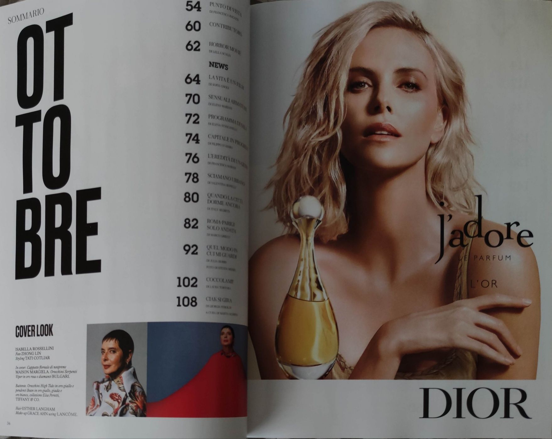 Magazyn Vogue ITA 10 '23 nr 877 moda styl I.Rosselini Bella Cosi