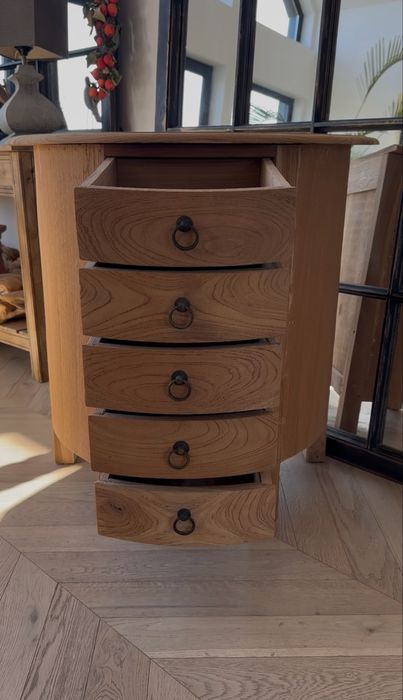 Szafka z drewna teak , drewniana komoda