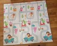 Duża Mata piankowa edukacyjna dwustronna składana Milly Mally 200x180