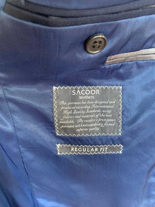 Blazer Sacoor Brothers Azul Escuro Tam 50 - NOVO
