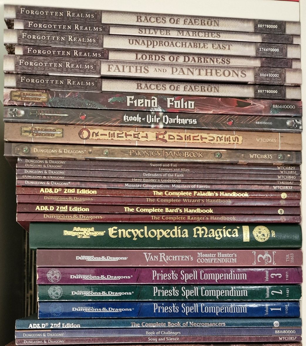 Dungeons & Dragons vários livros de RPG