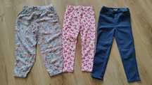 Spodnie dla dziewczynki r.104 h&m reseved