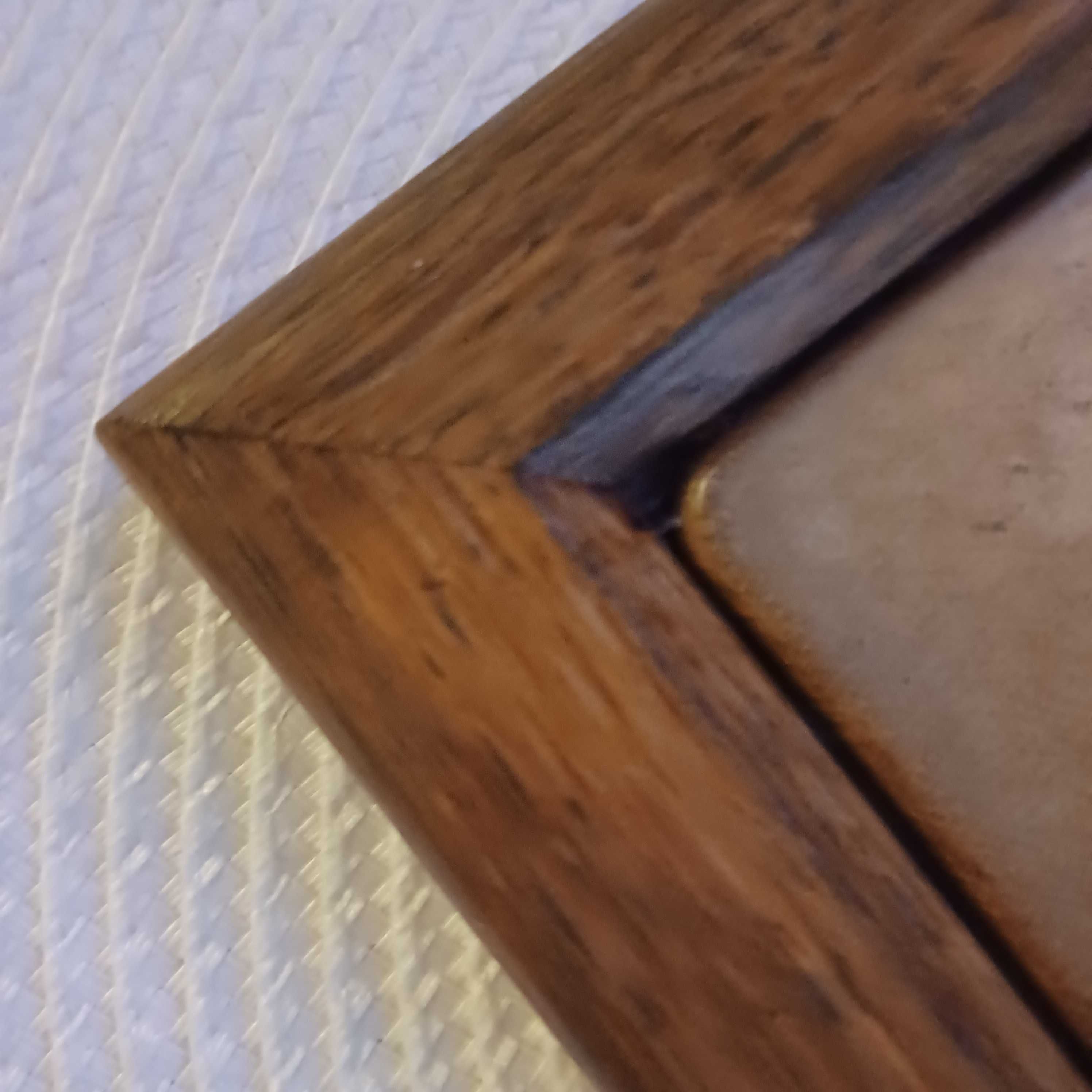Dwa piekne obrazki na ceramicznej plytce-25,5cm x 25,5 cm.