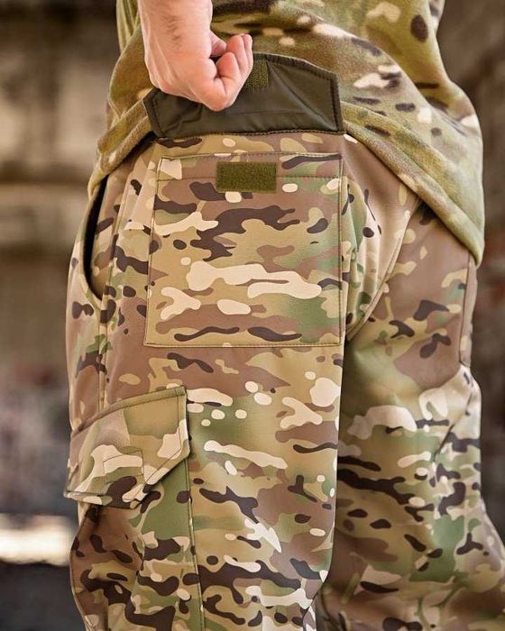 Тактичні штани джоггери Softshell Multicam без передоплат