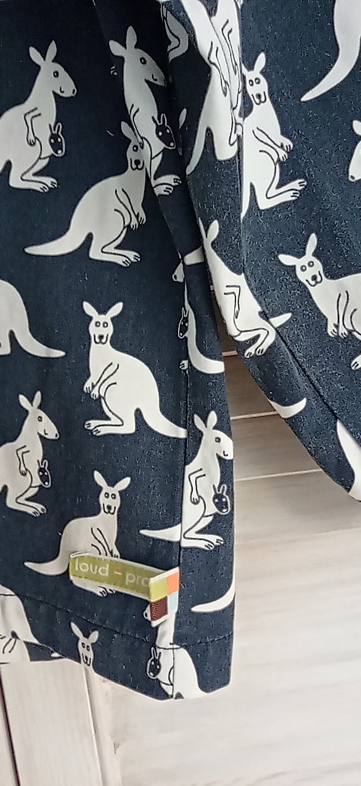 Kurtka firmy loud+ proud wiosenna outdoorowa śliczna w kangurki
