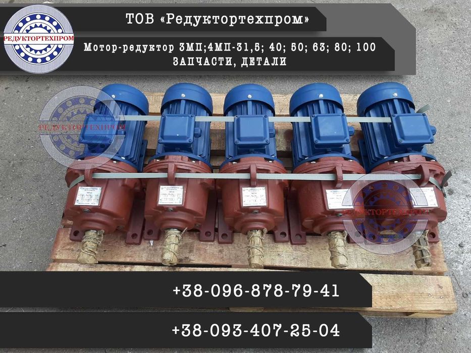 Мотор-редуктор 3МП(4МП)-31,5;3ПМ-40; 3МП-50; 3МП-63; 3МП-80 ЗАПЧАСТИНИ