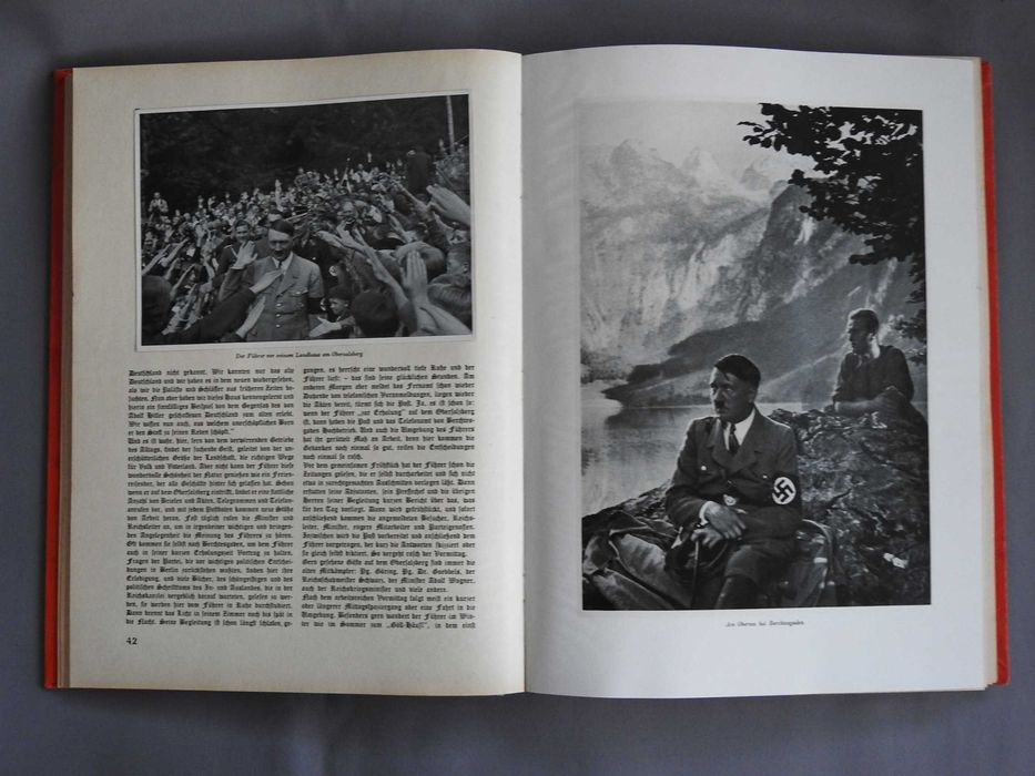 Adolf Hitler Адольф Гитлер Германия 1936 антикварный фотоальбом книга