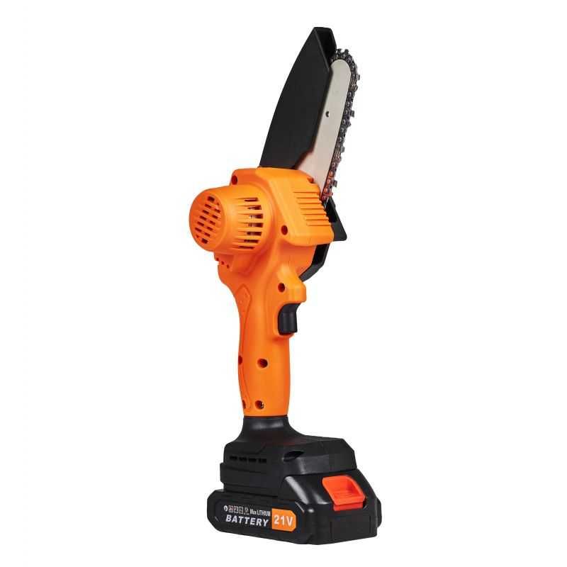 AKUMULATOROWA piła łańcuchowa 4" mini pilarka 4 cale 21V 1.5Ah ZESTAW