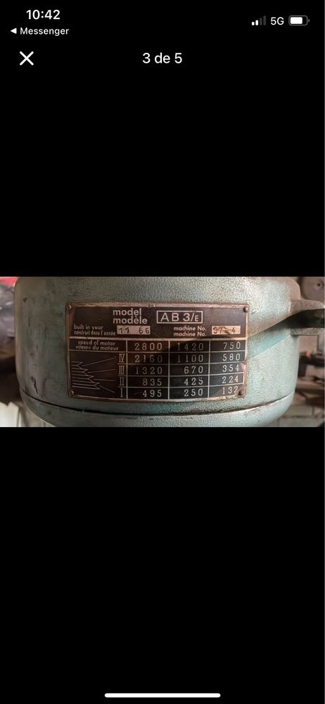 Engenho de furar trifasico