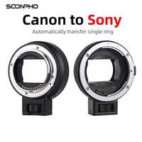 Adaptador Sony - Canon e-mount nex a7, a7ii, a7iii, a7r, a7s a9