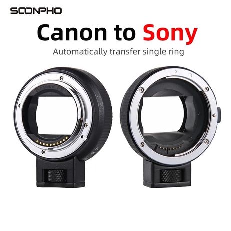 Adaptador Sony - Canon e-mount nex a7, a7ii, a7iii, a7r, a7s a9