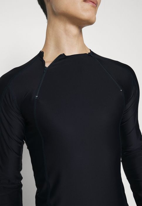 Koszulka z długim rękawem czarna z zamkami GmbH XS