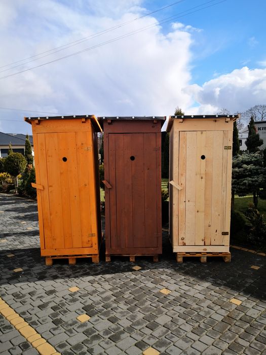 Toaleta Drewniana Zwykła WC Wychodek Ustęp Szalet Kibelek Nowy