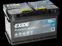 Akumulator Exide Premium 72Ah 720A PRAWY PLUS