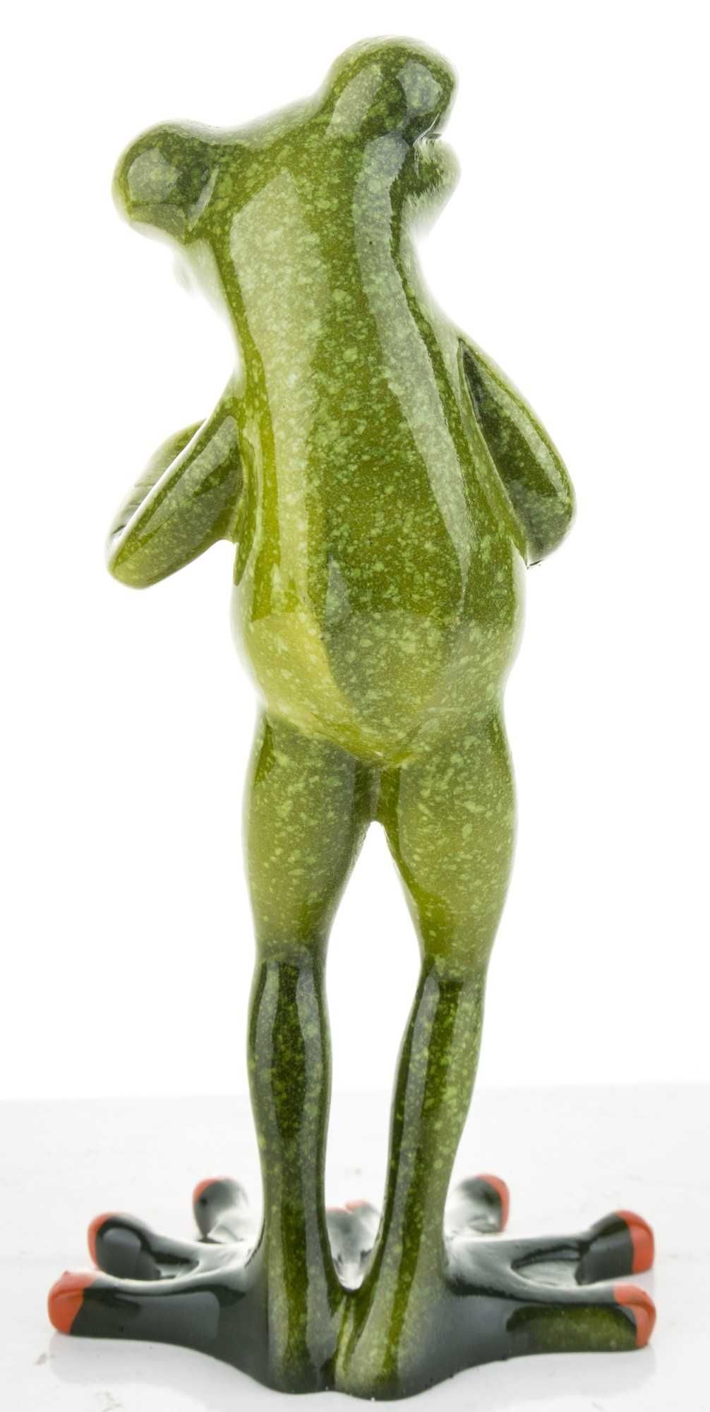 Figurka żaba z kawą na prezent 15 cm