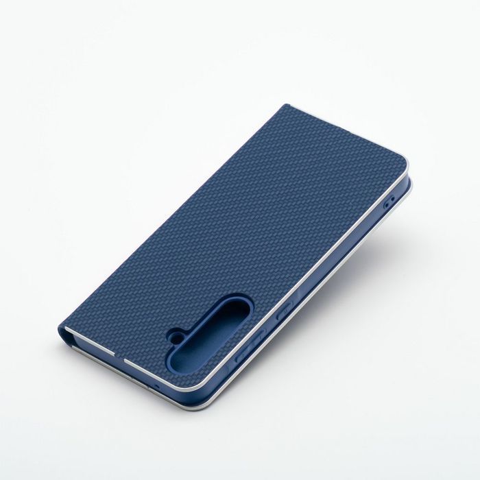 Kabura LUNA Book Carbon do SAMSUNG S25 Edge niebieski