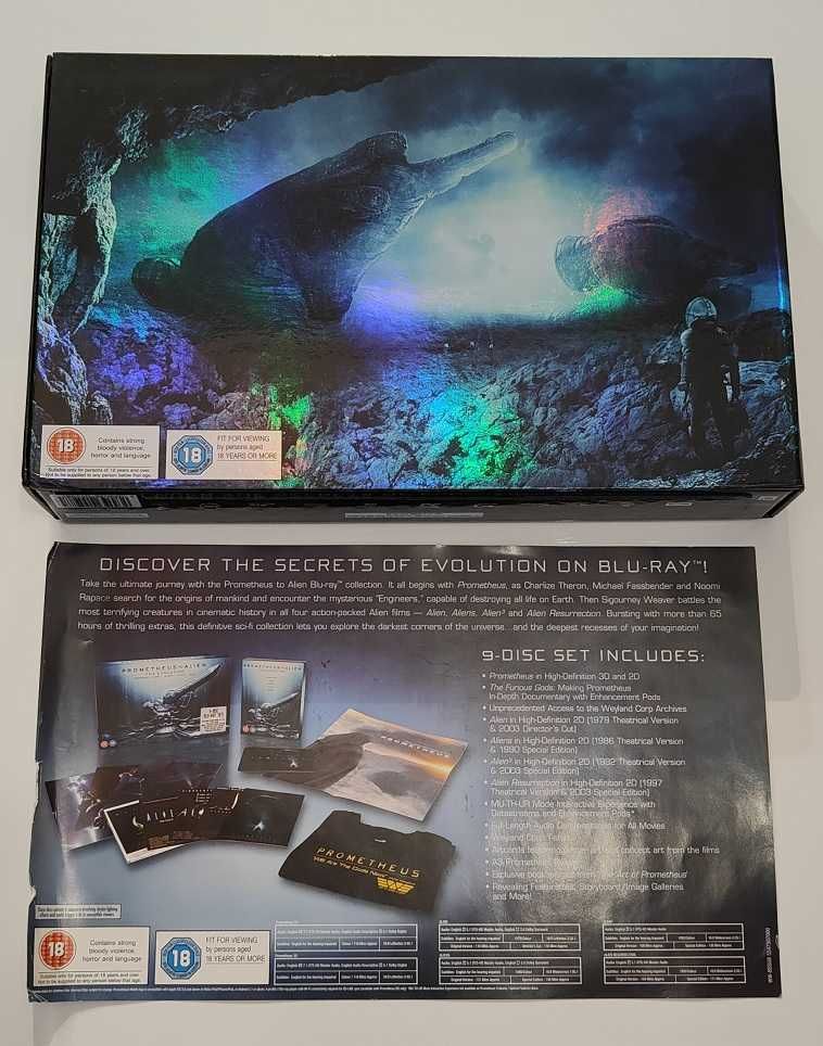 Prometeusz Alien Obcy Ewolucja Blu ray Kolekcjonerska