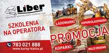 Promocja Kurs na operatorów koparki i ładowarki start 14.06