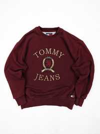 Tommy Hilfiger bordowa bluza S logo