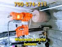 Wiercenie w betonie. Przewierty. Frezowanie podłogowe. Cięcie betonu