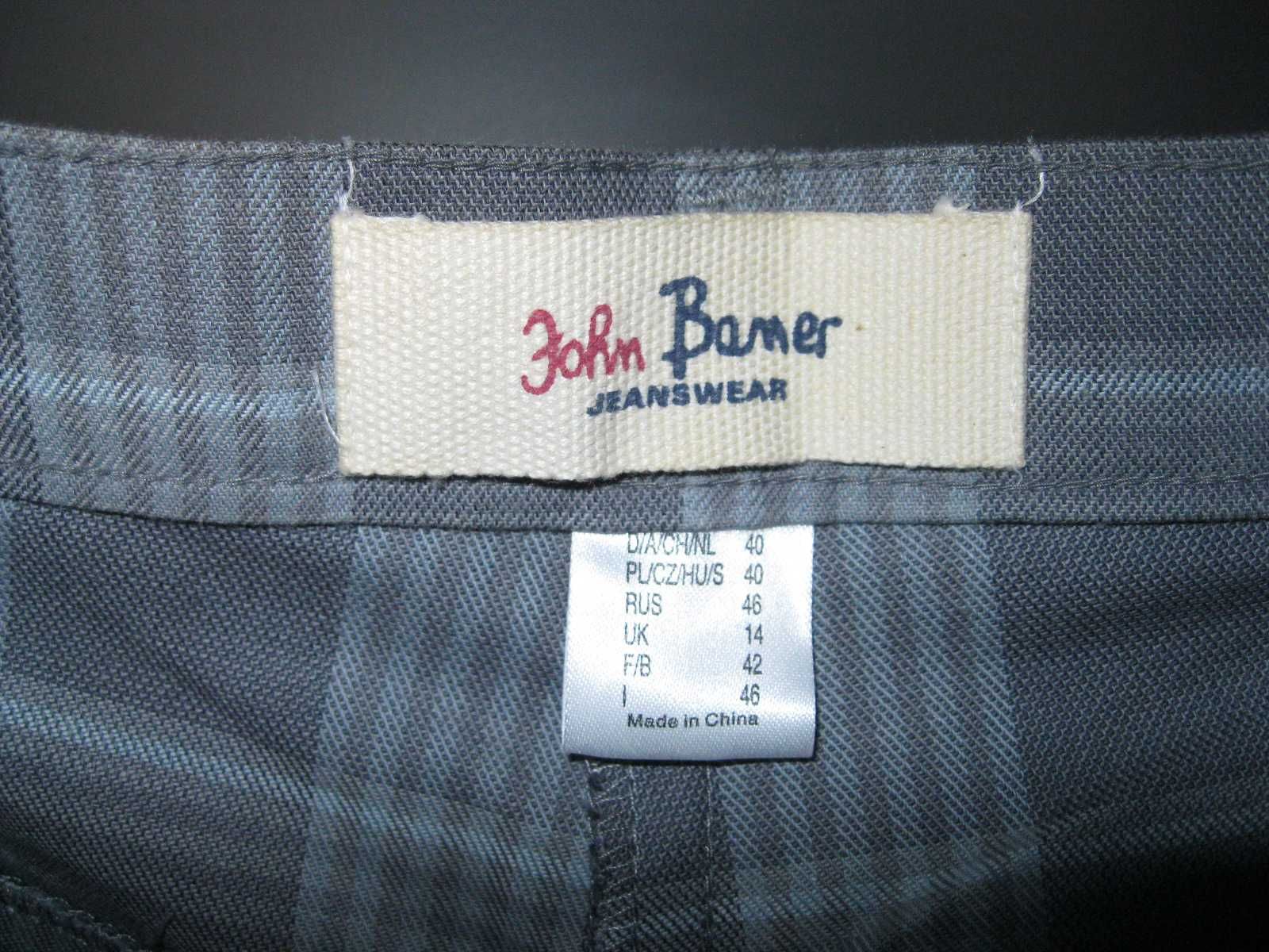 spodnie w kratkę John Baner 40