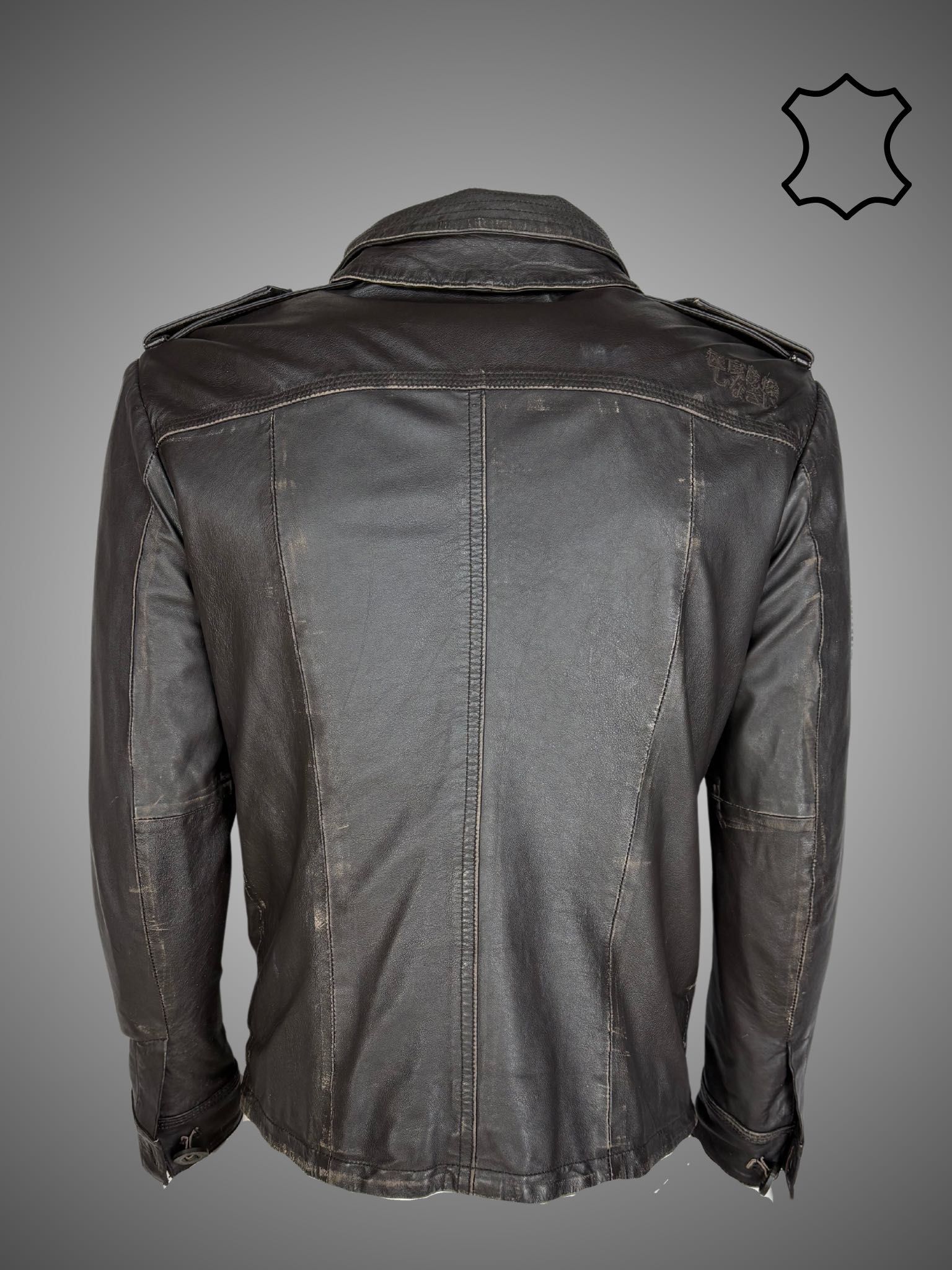 Kurtka skórzana w typie TOP GUN, rozm. Medium