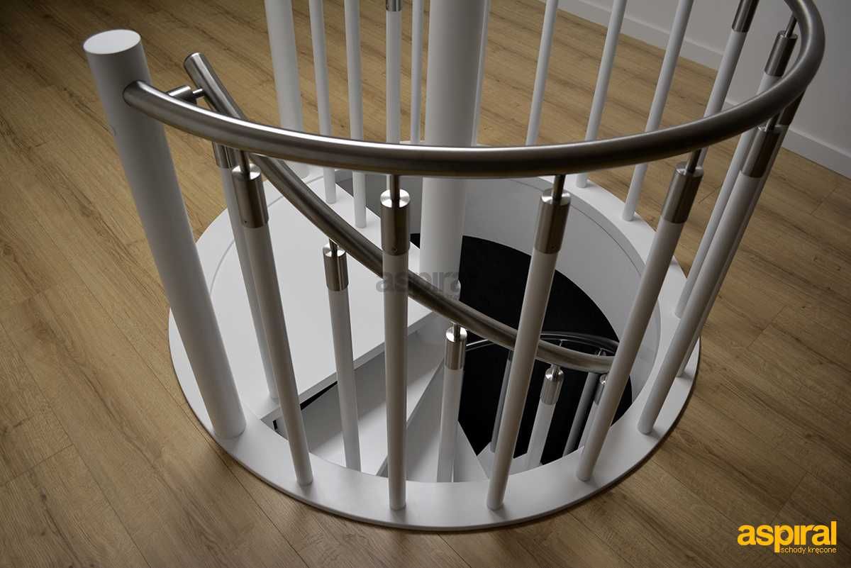Schody kręcone okrągłe 120 cm PROMOCJA - model RETRO - montaż GRATIS