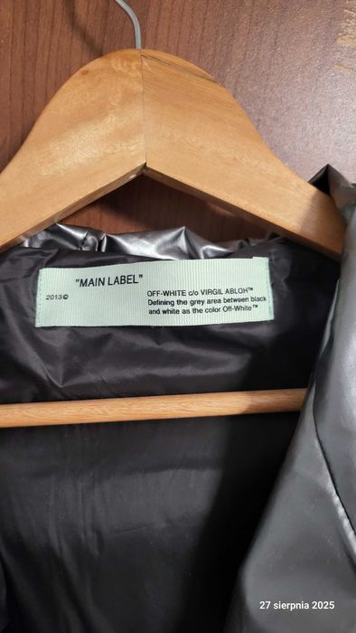 Kurtka srebna z kapturem OFF-White