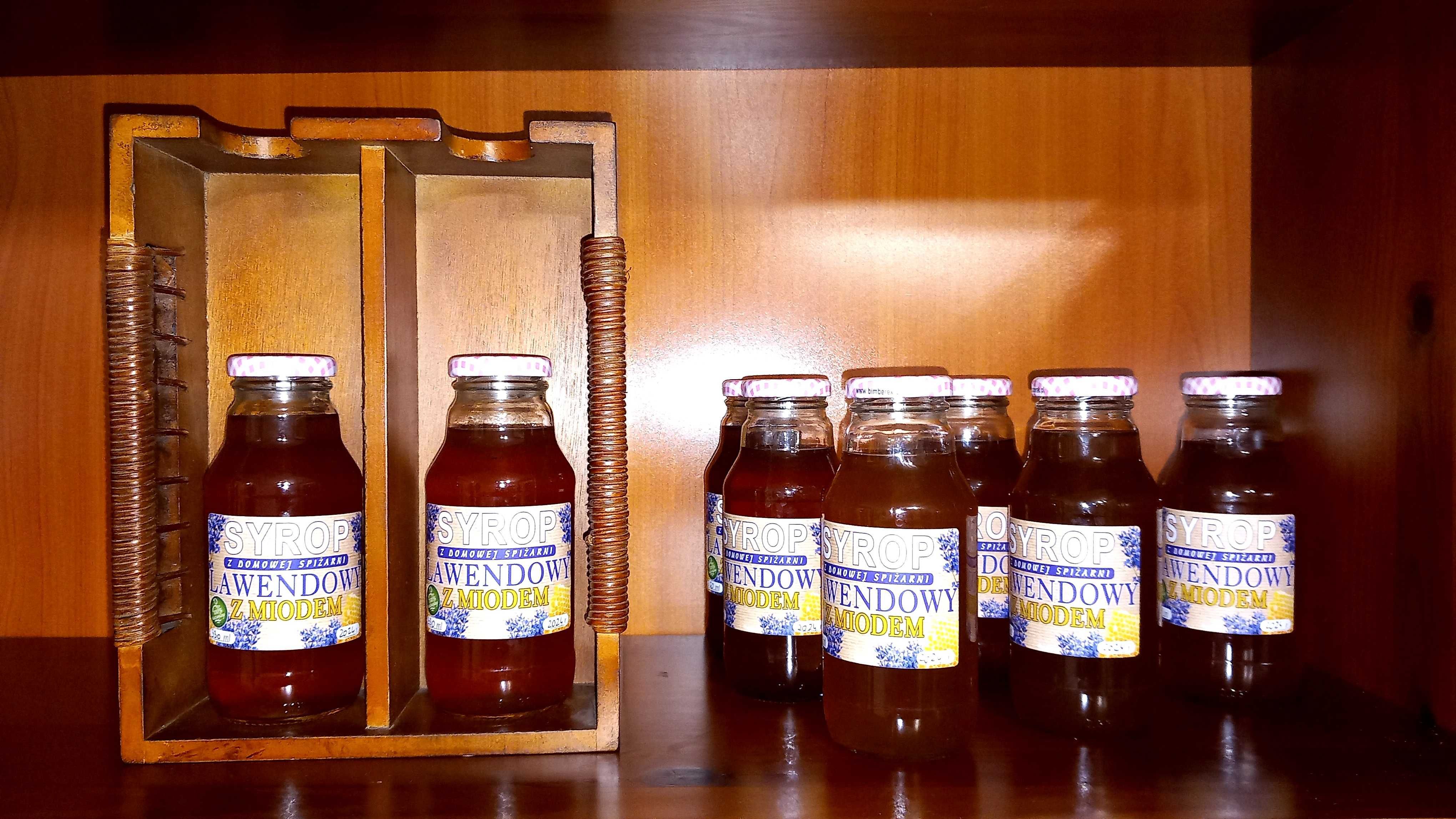 3x330 ml syrop lawendowy na miodzie