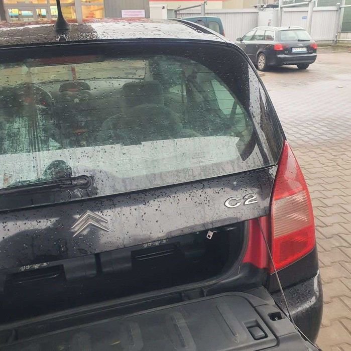 Citroen C2 1.4 hdi kolor czarny kod lakieru EXYB na części