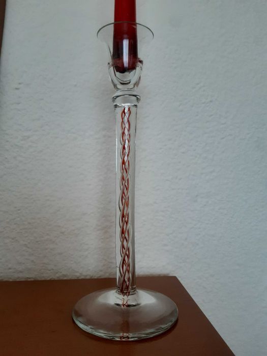 Castiçal antigo "air twist" (Itália) séc. XX