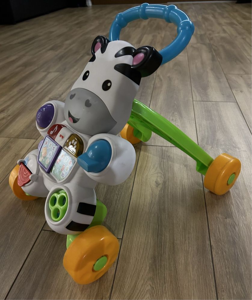 Chodzil do pchania fisher price zebra interaktywny