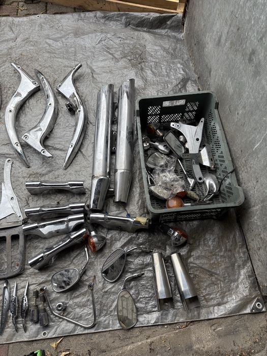 Suzuki vl 800 volusia   blotnik czesci sakwa wydech