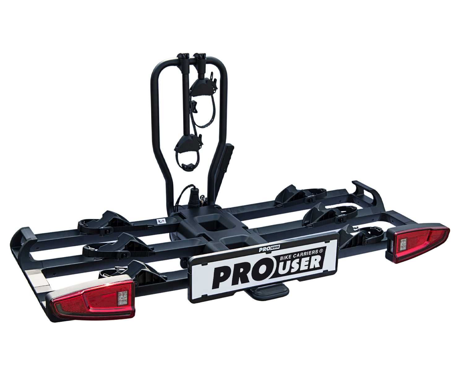Bagażnik platforma na 3 rowery PROUSER Diamant FG3 BLACK LED na hak