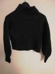 sweter wełna alpaka S 36 H&M szary krótki sweter H&M S 36