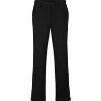 bonprix czarne elastyczne proste spodnie chinosy casual 38