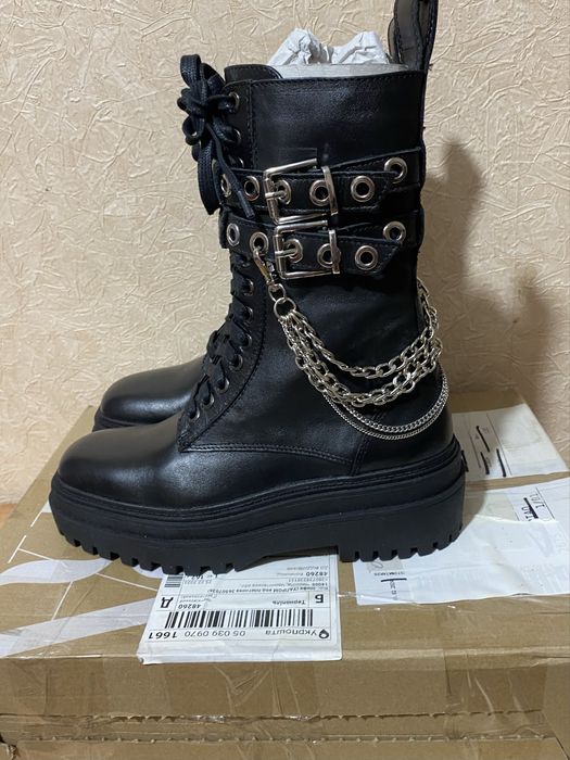 Шкіряні черевики zara 36 розмір