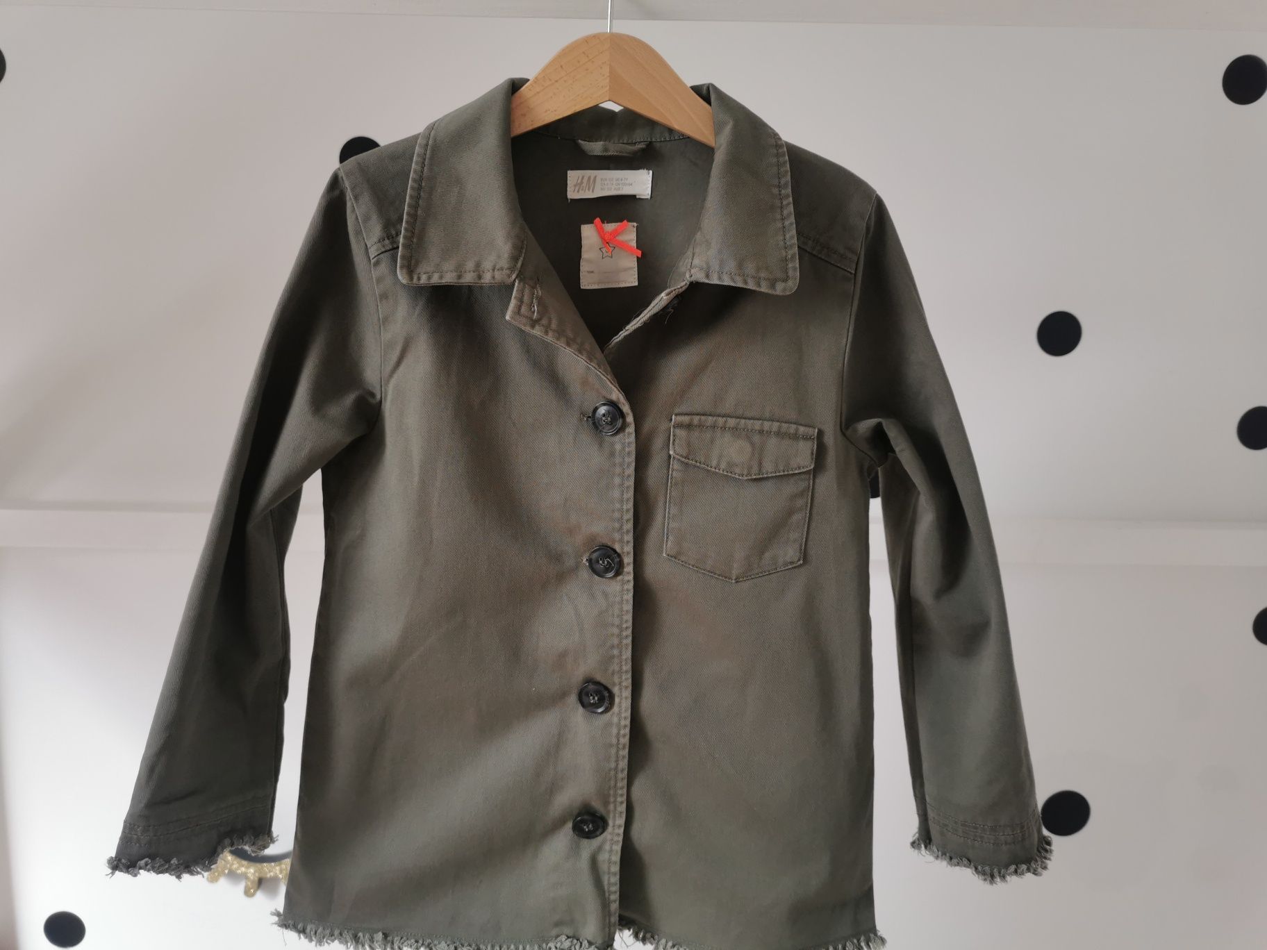 Kurtka wiosenna marynarka  w stylu militarnym h&m 122