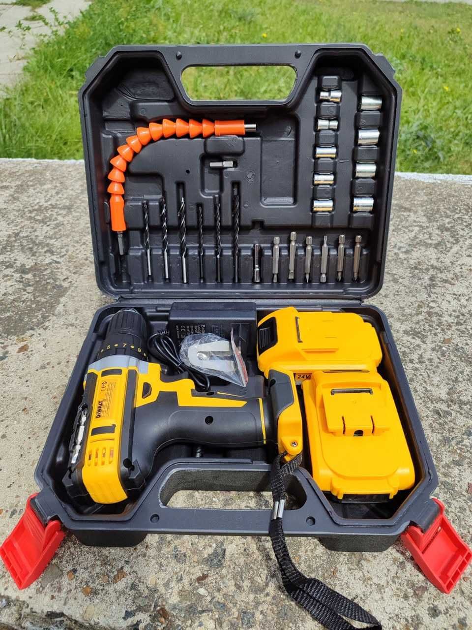 ‼️ Ударный шуруповёрт DeWalt 24v. 2️⃣ аккумулятора. Шурупокруп девольт