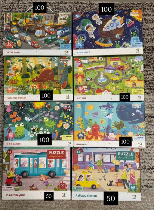 Пазлы dodo 3+ 4+ 5+