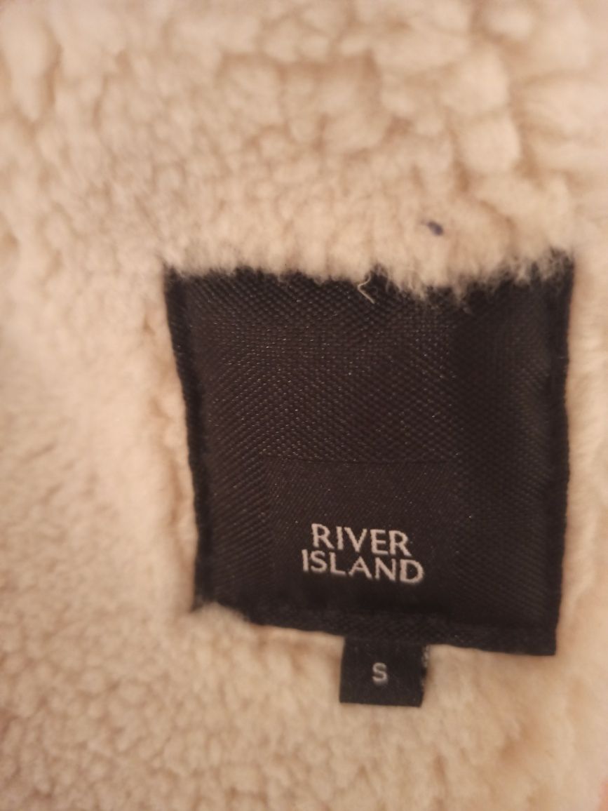 River island дублёнка пальто мужское