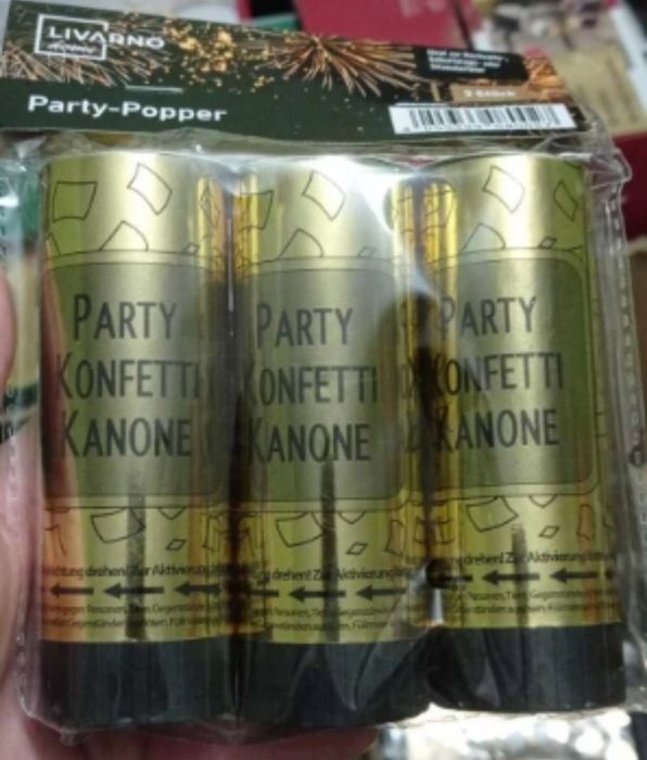 Konfetti 60 sztuk 20zestawów3x Okazja złoto