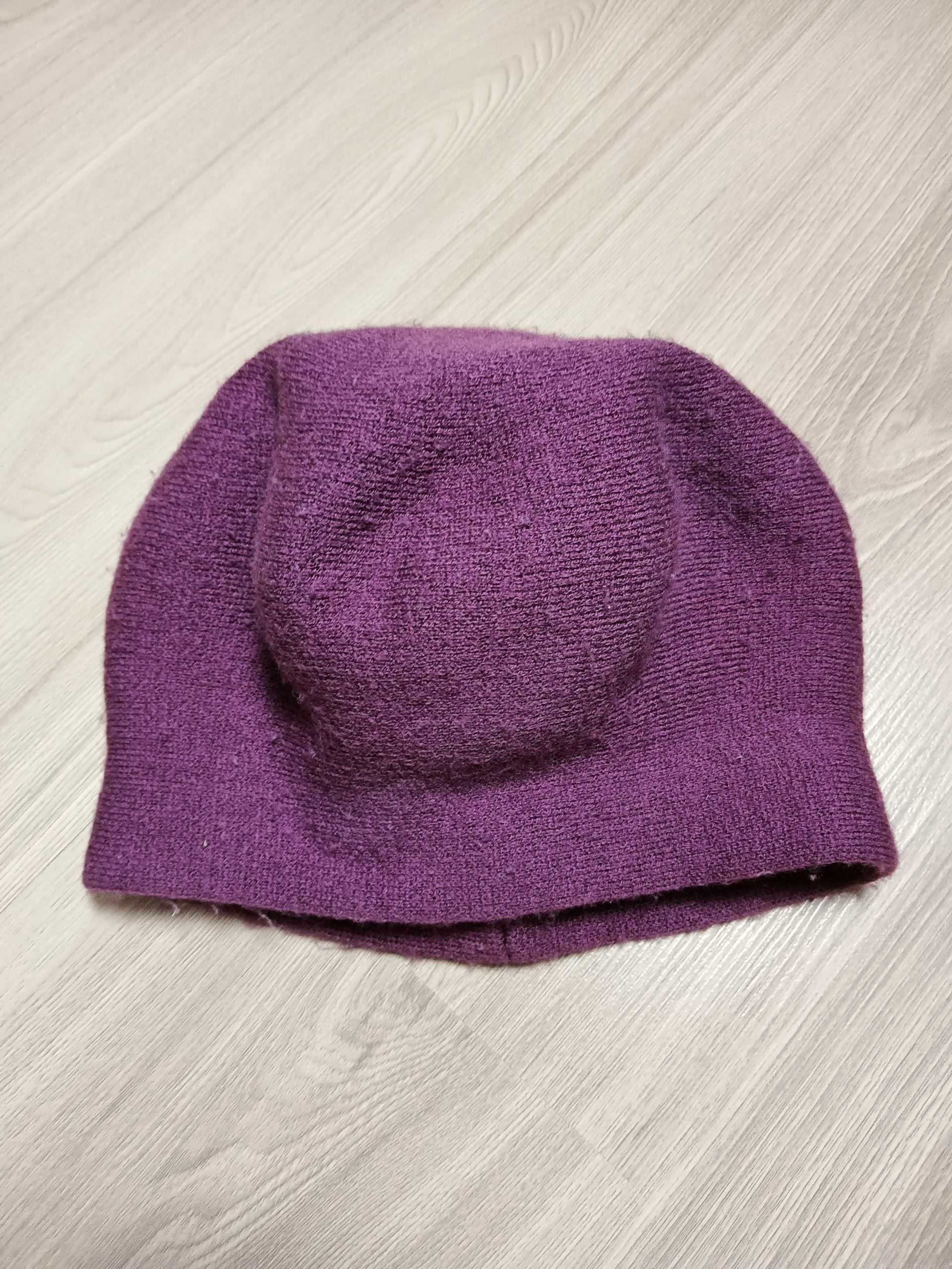 Beret czapka fioletowa