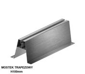 Mostek trapezowy H100mm, L470mm aluminium z uszczelką EPDM
