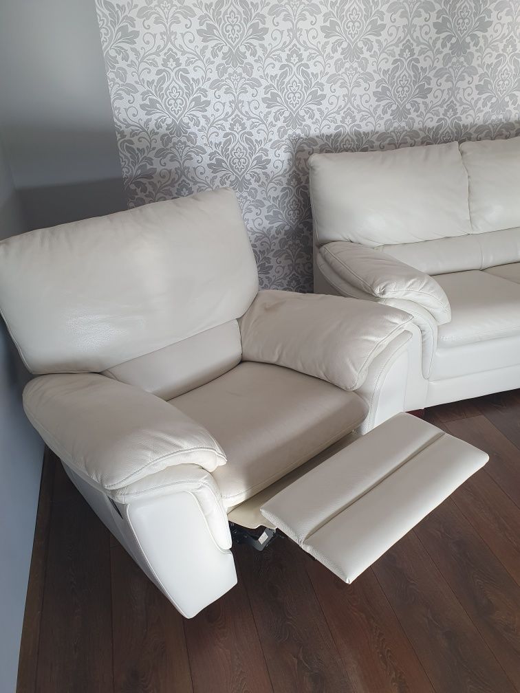 Sofa z naturalnej skóry
