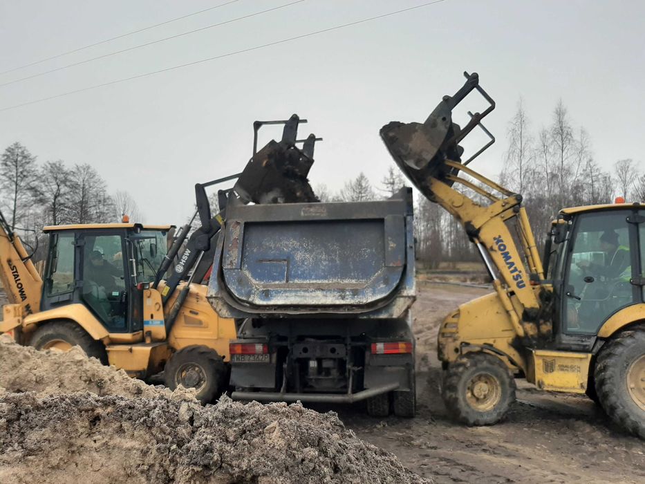 Usługi transportowe wywrotka wywrotkami wywrotki 6x4 8x6 PIACH PIASEK