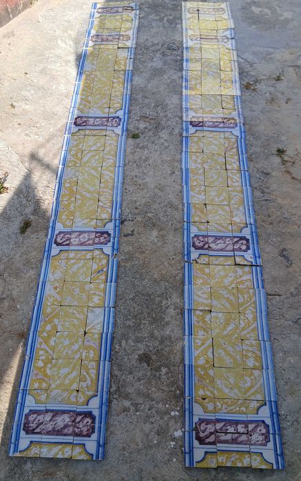 Azulejos portugueses Painel séc XVIII 7.28 cm x 0.42